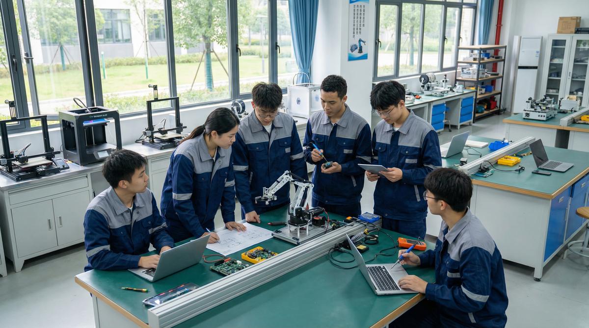中山职业技术学校学生实训